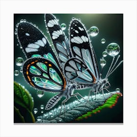 Butterflies In Water Canvas Print