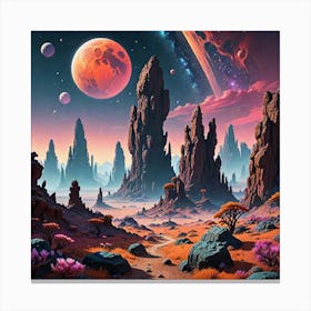 Alien Landscape Canvas Print