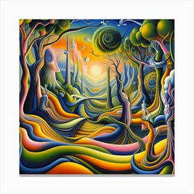 Psychedelic Forest 1 Canvas Print