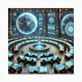 Function Celestial Senate Converted Canvas Print