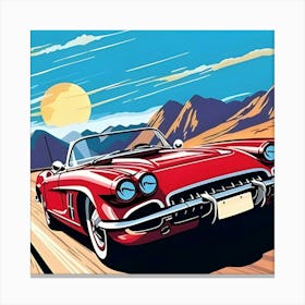 Vintage Corvette Canvas Print