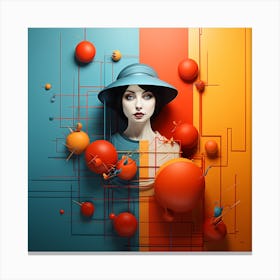 Colourful Abstract  Art Canvas Print