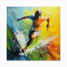 Runner Art Canvas Print