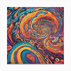 Psychedelic Swirl 3 Canvas Print