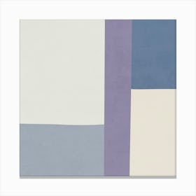 Minimalist Abstract Geometries - Blue 02 Canvas Print