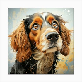 Portrait Of A Dog 7 Canvas Print