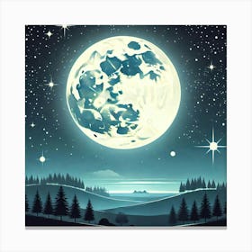 Full Moon In The Sky 41 Canvas Print