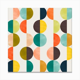 Colorful geometric shapes 3 Canvas Print