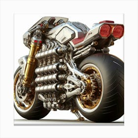 Futuristic Motorcycle 8 Canvas Print