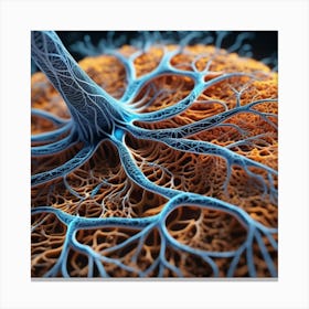 Close Up Of A Nerve Canvas Print