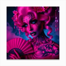 Pink Geisha Canvas Print