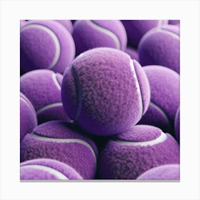 Purple Tennis Balls Canvas Print