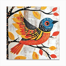 Bird On A Branch 5 Canvas Print