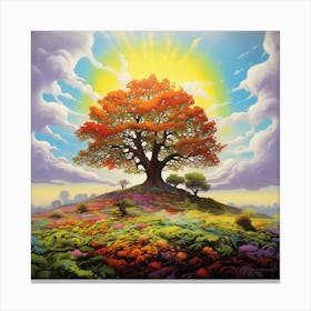 Oak Pasture Canvas Print