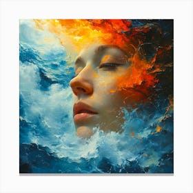An unconscious thought Canvas Print