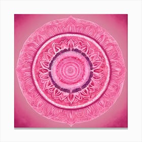 Pink Mandala Canvas Print