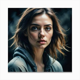 Portrait Of A Young Woman 8 Canvas Print