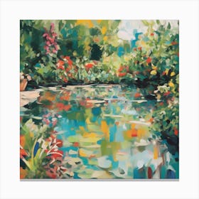 Abstract Pond Canvas Print