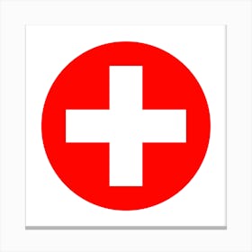 Swiss Cross Canvas Print