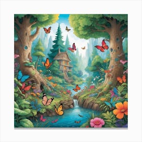 Through these Magical Woods Canvas Print