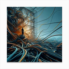 Wires And Wires Canvas Print
