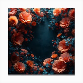 Abstract Floral Background Canvas Print