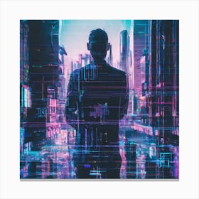 Futuristic Cityscape 195 Canvas Print