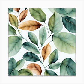 Boho tropical wall art Canvas Print