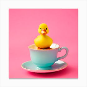Duck In A Teacup Canvas Print