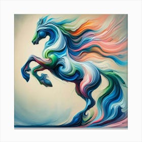 Colorful Horse 17 Canvas Print