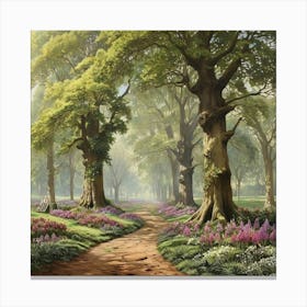 Epping Forest London Parks Garden Painting Art Print 0 Canvas Print