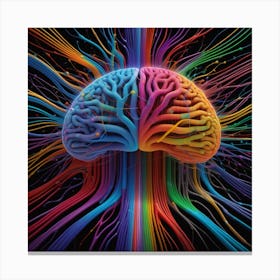 Colorful Brain 27 Canvas Print