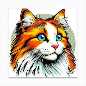 Feline Cat Creative Artwork Illustration 111 Canvas Print