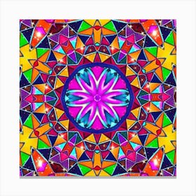 Abstract Psychedelic Mandala 1 Canvas Print