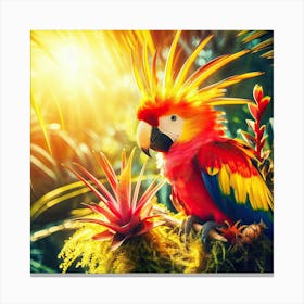 Tropical Parrot Canvas Print