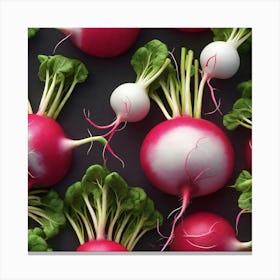 Radishes 64 Canvas Print