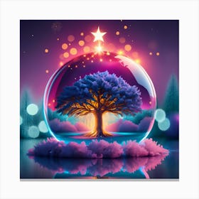 Tree In A Glass Canvas Print