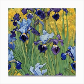 Irises, Vincent Van Gogh Canvas Print