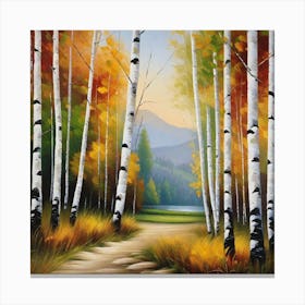 Birch Trees 4 Canvas Print