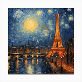 Paris At Night 3 Canvas Print
