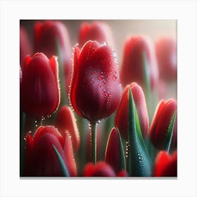 Red Tulips 1 Canvas Print