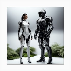 Futuristic Couple 108 Canvas Print