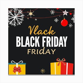 Black Friday Sell Post Templates Design (25) Canvas Print