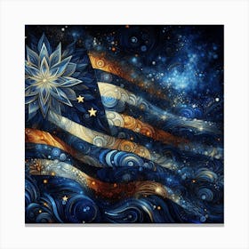 Usa Flag 5 Canvas Print