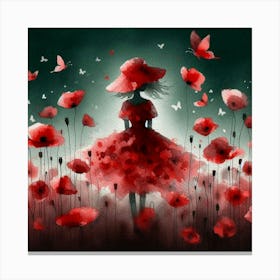 Poppies 10 Canvas Print