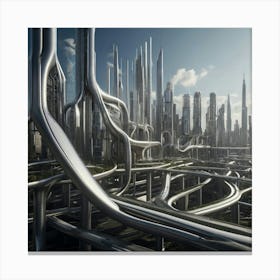 Futuristic City 7 Canvas Print