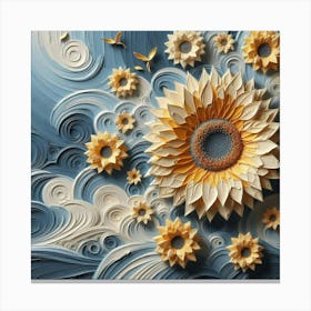 Quilling Art Canvas Print