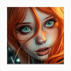 Red Haired Girl 2 Canvas Print