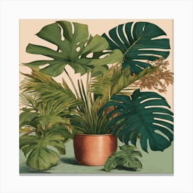 Monster Plants Canvas Print