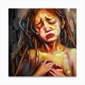 Sad Girl Canvas Print